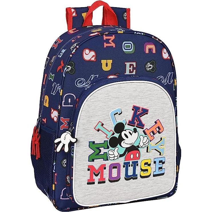 Safta Mochila de Mickey Adaptable a Carro Portamochilas 33 Cm