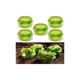 CA 10 protectores contra babosas para plantas vegetales, collares de caracol para jardín.