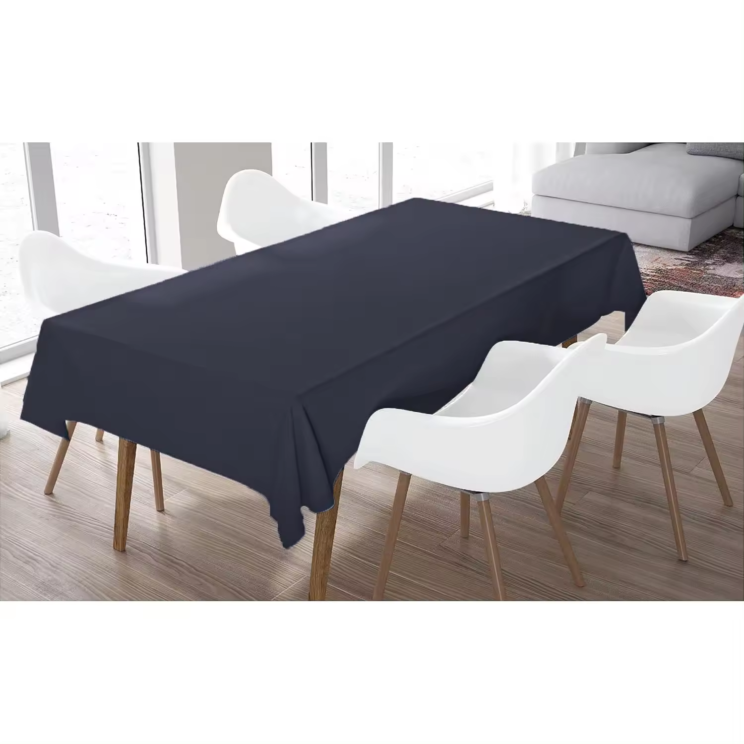 Mantel de Mesa Antimanchas Liso, Manteles Impermeable Poliéster, Mantel Tejido Tela, Elegante para Ocasiones de Mesa Jardín, Comedor y Cocina Repelente al Agua
