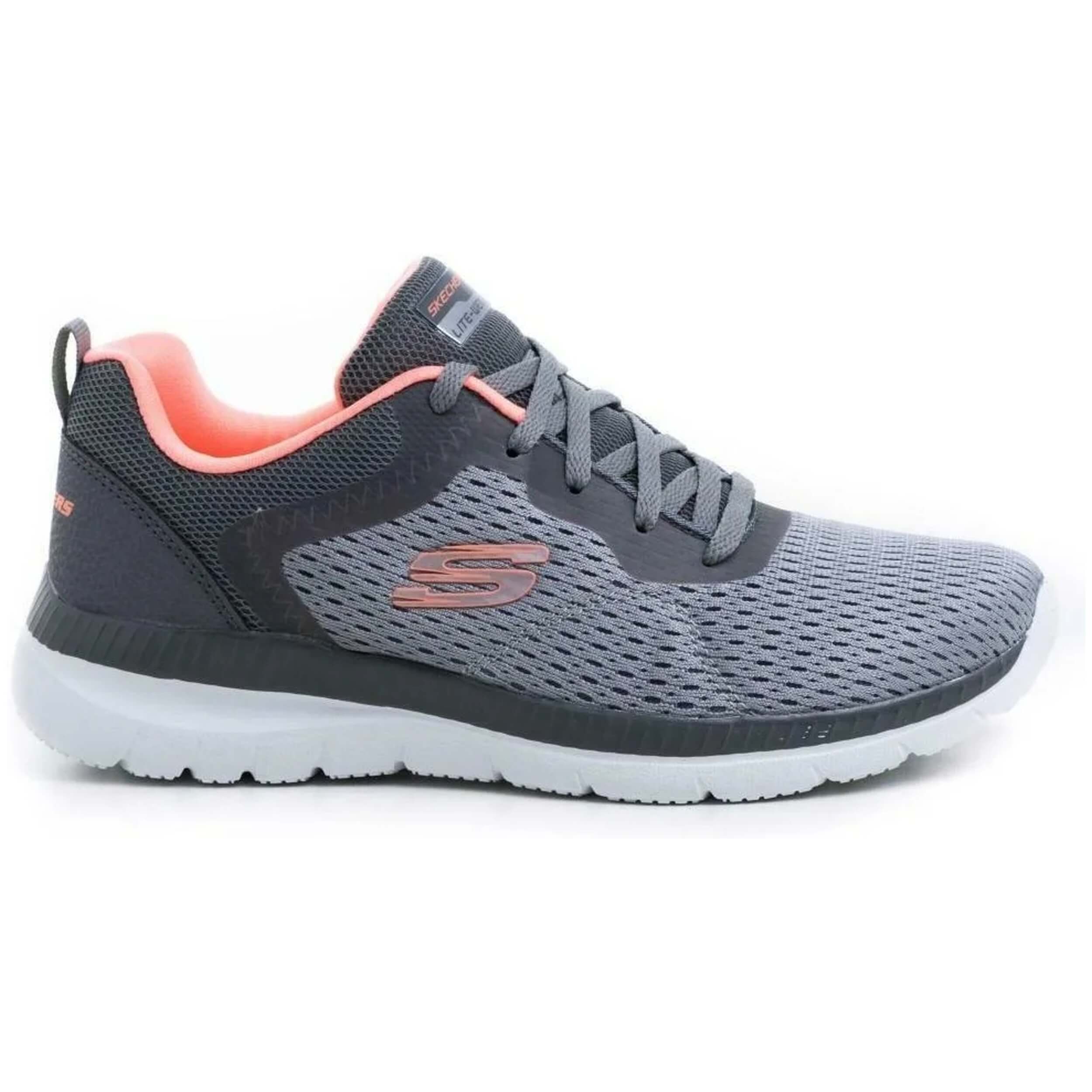 Zapatillas Skechers Bountiful - Quick Pa Mujer Gray Engineered Me