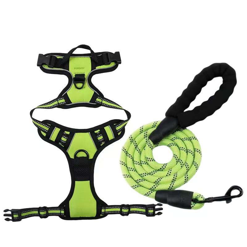 Pet dog chest and back leash, multi-layer integrated dog leash, chest harness, pet supplies
