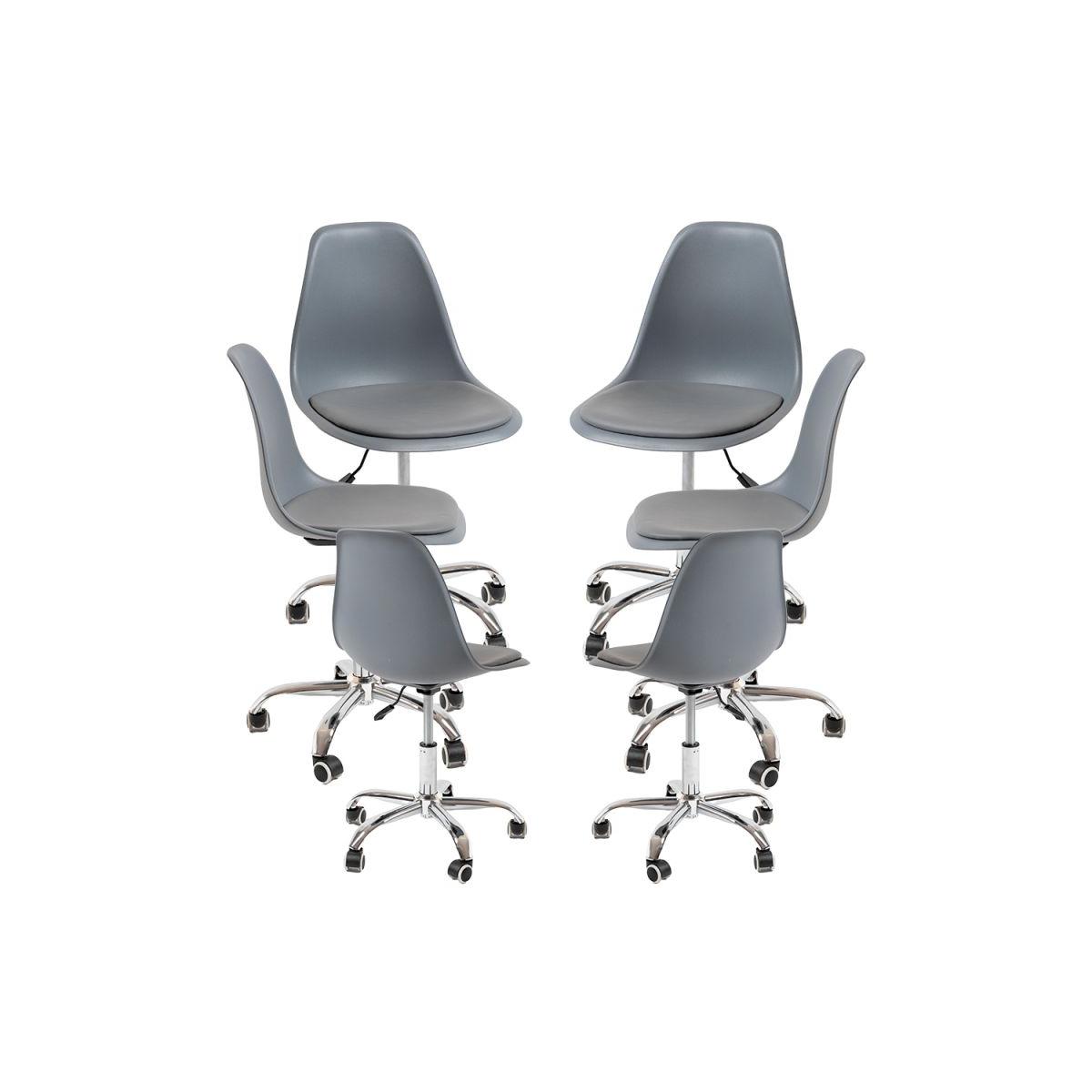 Regalos Miguel - Packs Sillas - Pack 6 Sillas Dami Office - Negro