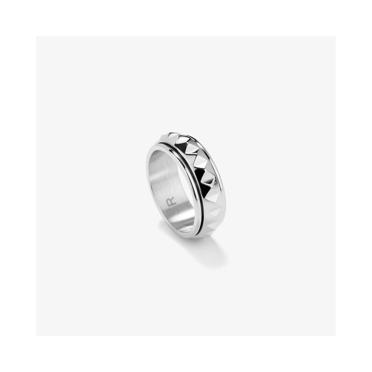 Radiant Anillo Hombre Anillo Hombre Extensions Punk Plateado De Acero Plateado Talla Europea 58 Talla España 18,00 Rh000258