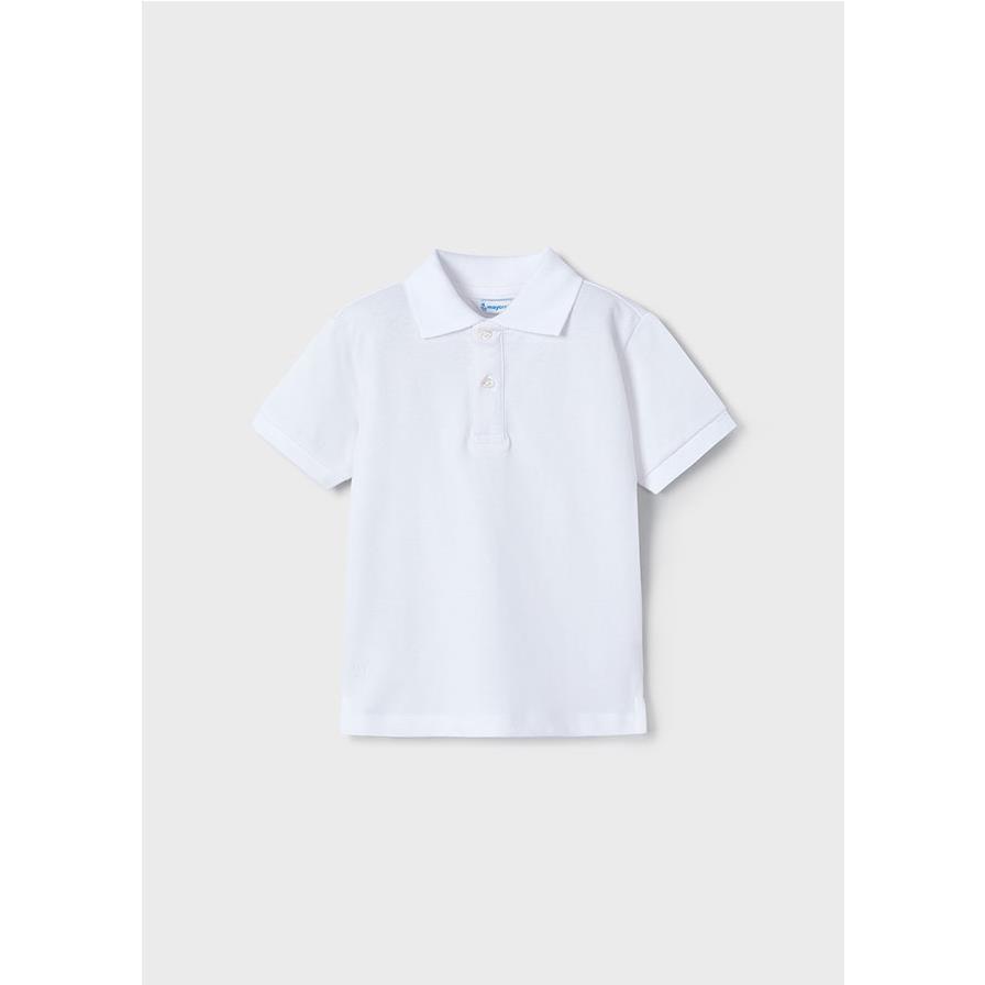 Mayoral - Polo básico de algodón para niño, diseño granito con corte clásico y acabado suave, ideal para uso diario en primavera y verano