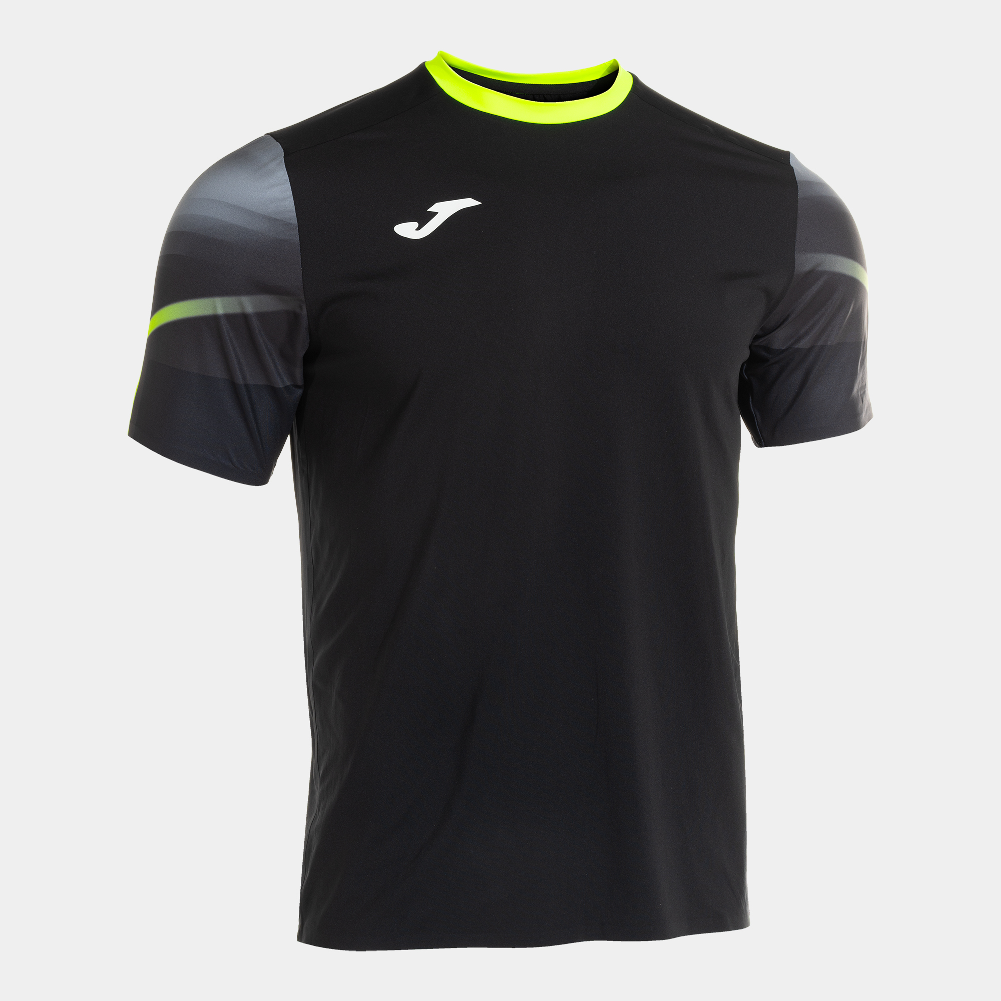 JOMA CAMISETA MANGA CORTA ELITE XI NEGRO AMARILLO FLUOR Talla 12 (2XS) Niño Junior