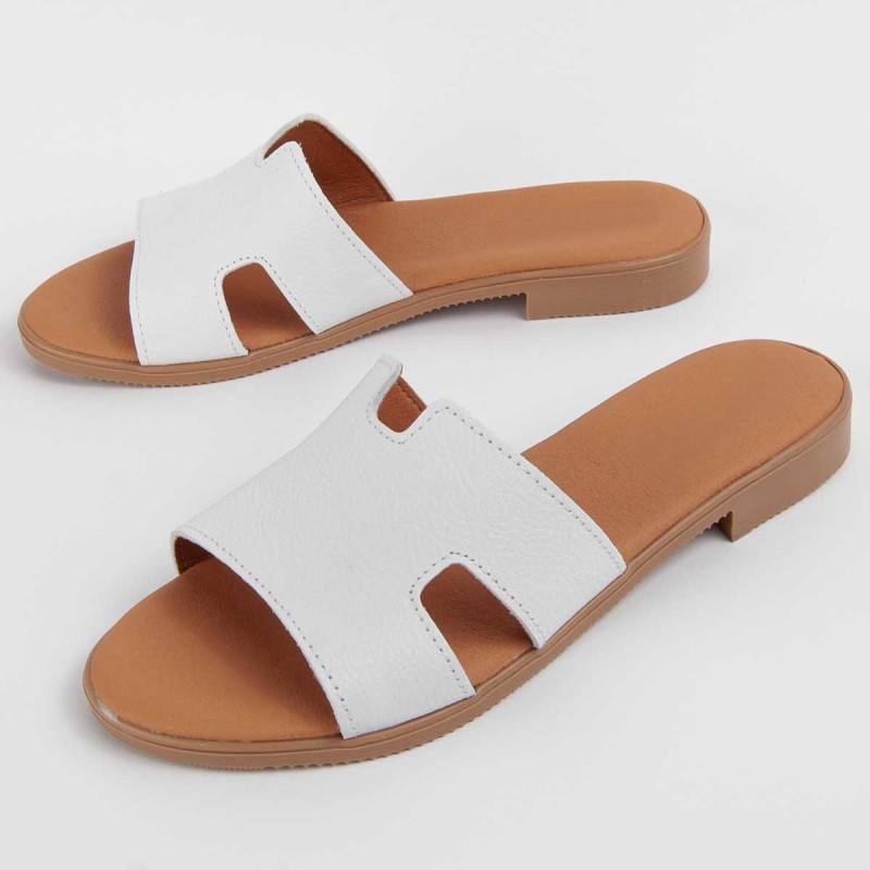 Sandalia De Piel Para Mujer. Purapiel Hacca2 102711