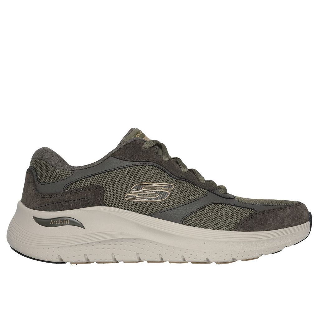 SKECHERS 232702 Zapatillas casual de hombre kaki 624
