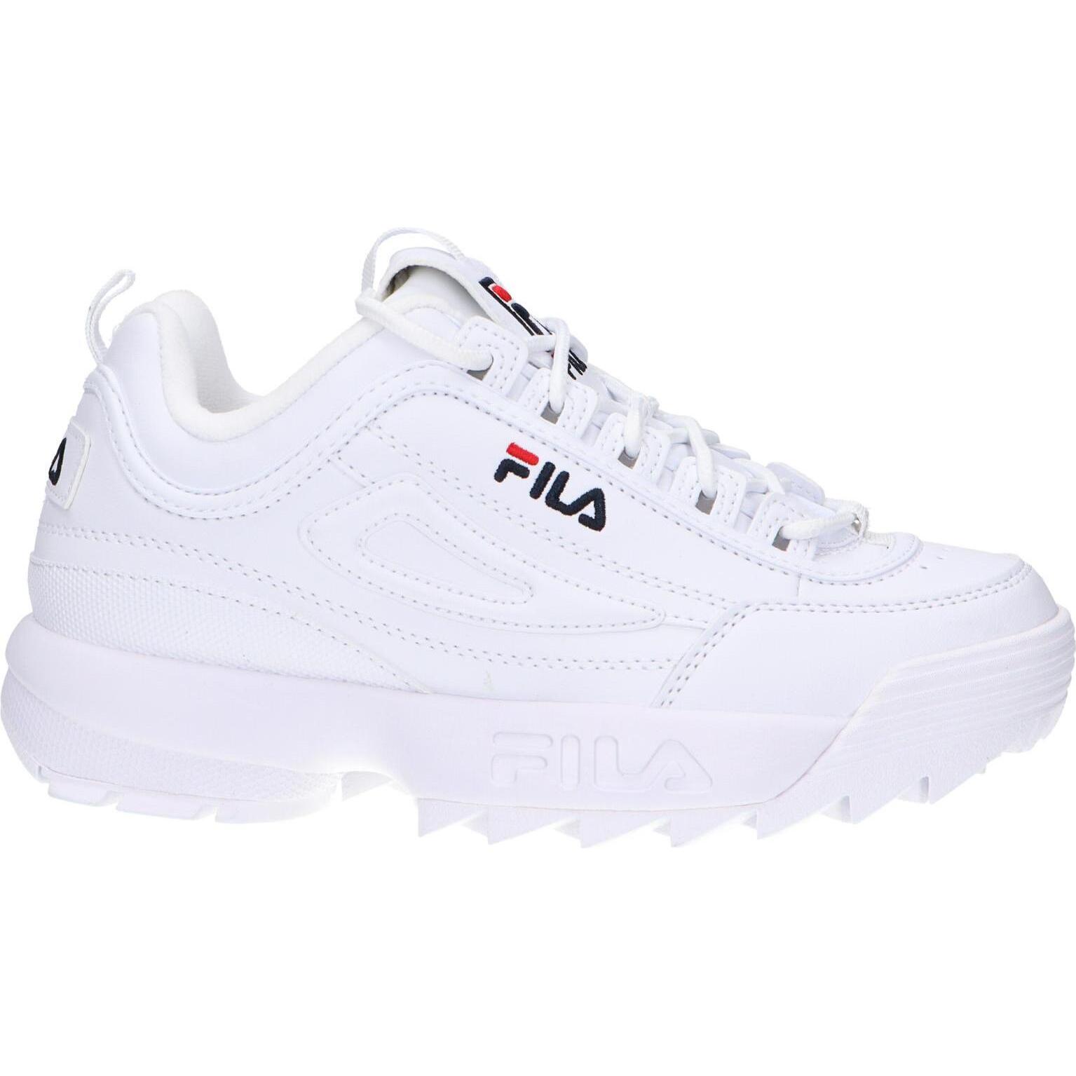 Women's and girls and boys' sneakers fila fft0029 disruptor 10004 white