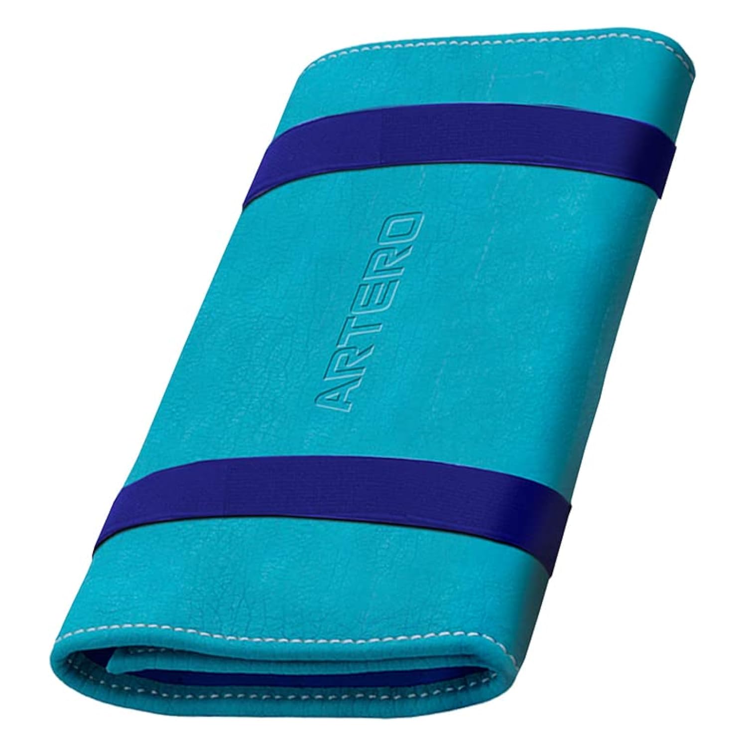 Artero Expert funda para tijeras enrollable anticaídas, 11 plazas, doble solapa, imitación piel, peluquería, azul