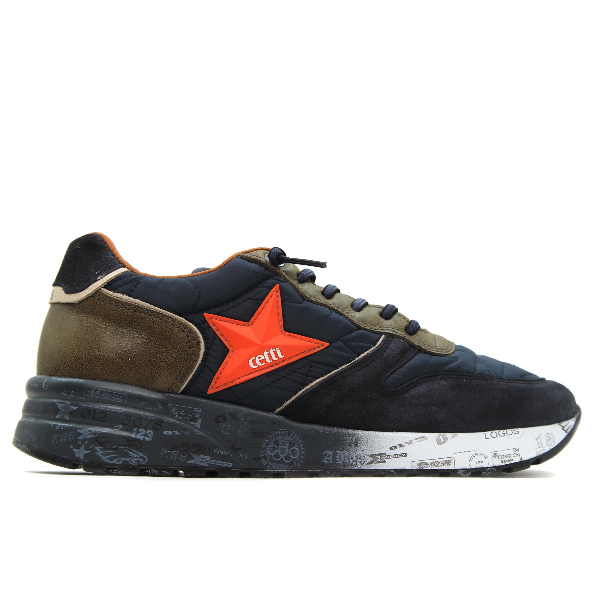 Cetti C-1353 Zapatilla deportiva casual,Sneakers,cordón elástico,suela decorada,plantilla extraible,cuña,vintage, para caballero