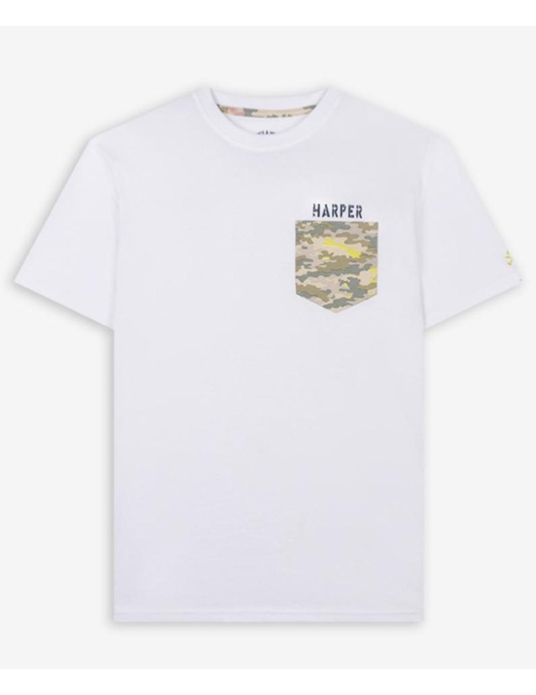 HARPER CAMISETA BEIGE ETHNIC POCKET