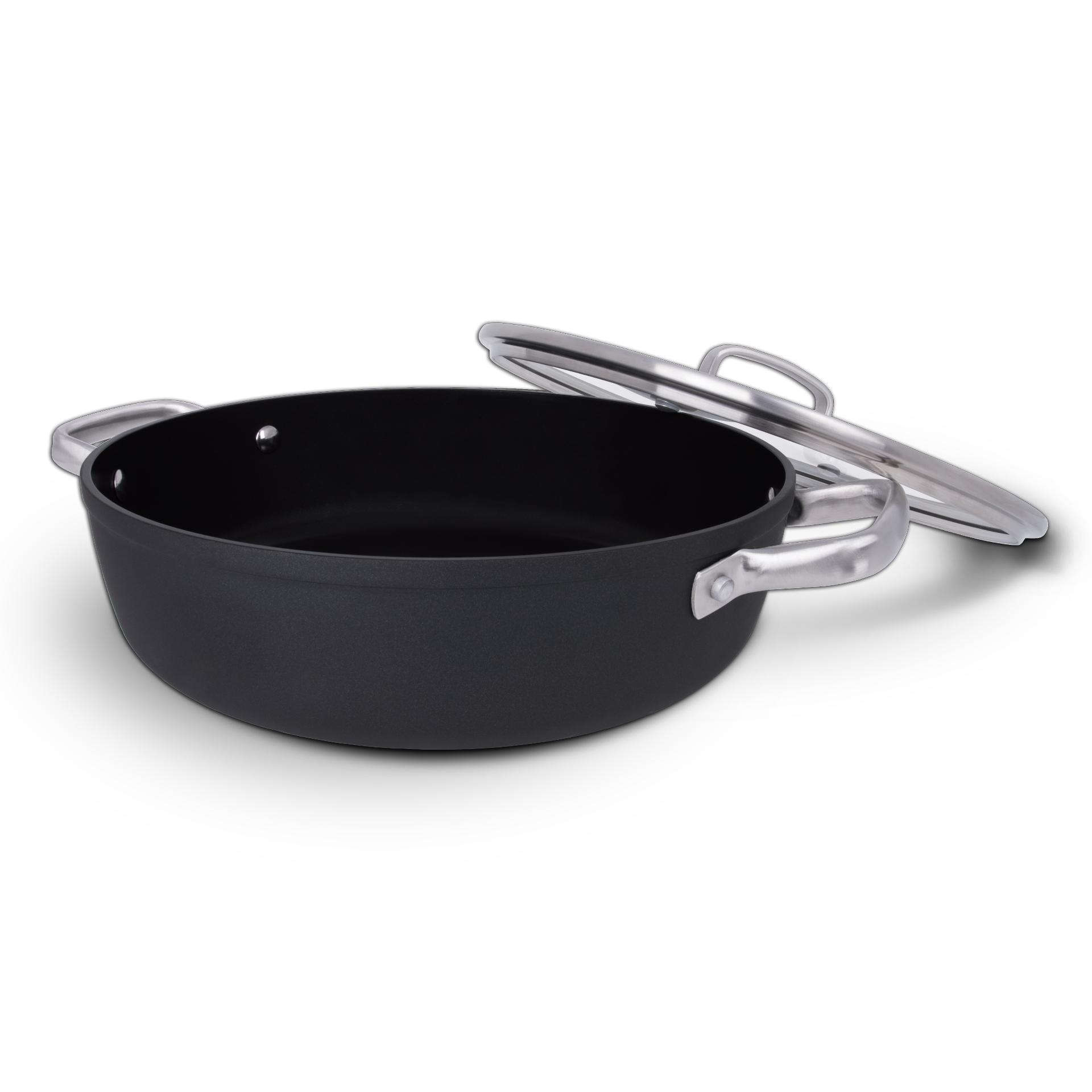 Arcos Cacerola Antiadherente 28 cm, Aluminio Forjado, Mango Efecto Frío, Apta para Inducción y Lavavajillas, Ahorro Energético, Serie Samoa