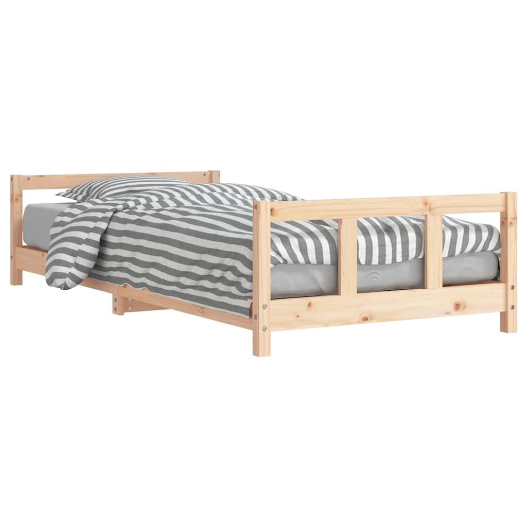 vidaXL Estructura de cama para niños madera de pino 90x200 cm