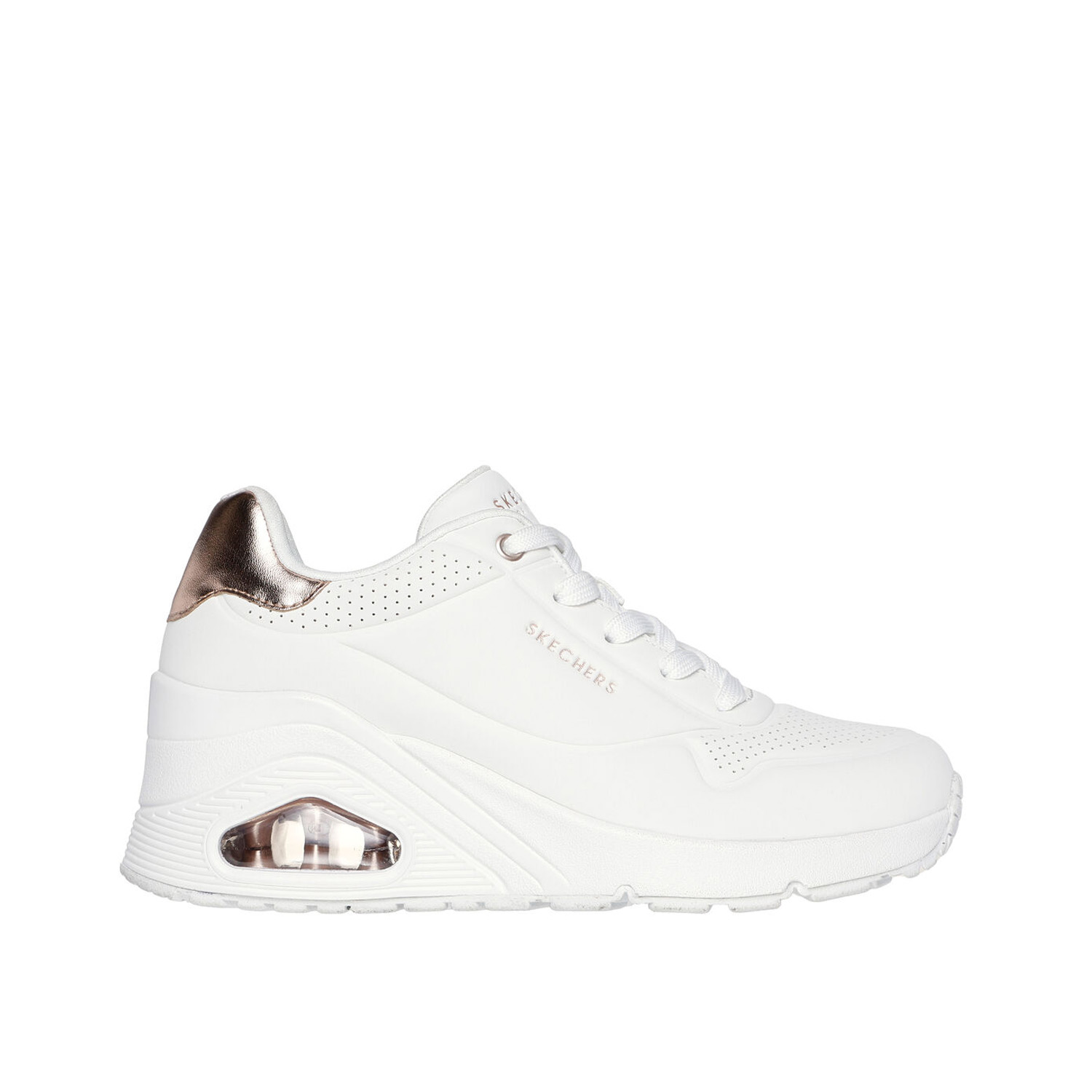 Skechers - Uno wedge bianco 177520 WHT