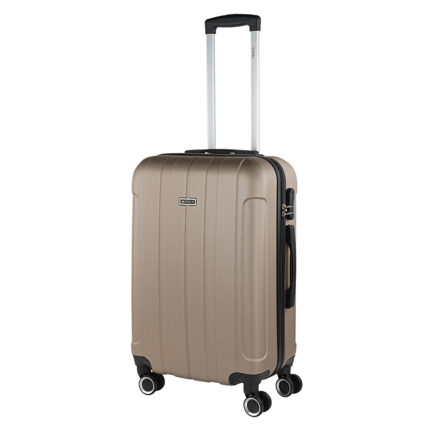 Itaca - Maletas De Viaje Medianas - Maleta Mediana 4 Ruedas - Maletas Medianas De Material ABS. Maletas Viaje Ligeras - Maleta De Viaje  Rígida Candado De Combinacion 771160