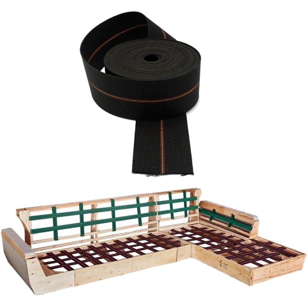 Cincha de tapicería de 80 mm. correas Ferreclinn de calidad Super Extra para muebles tapizados, 12 metros.