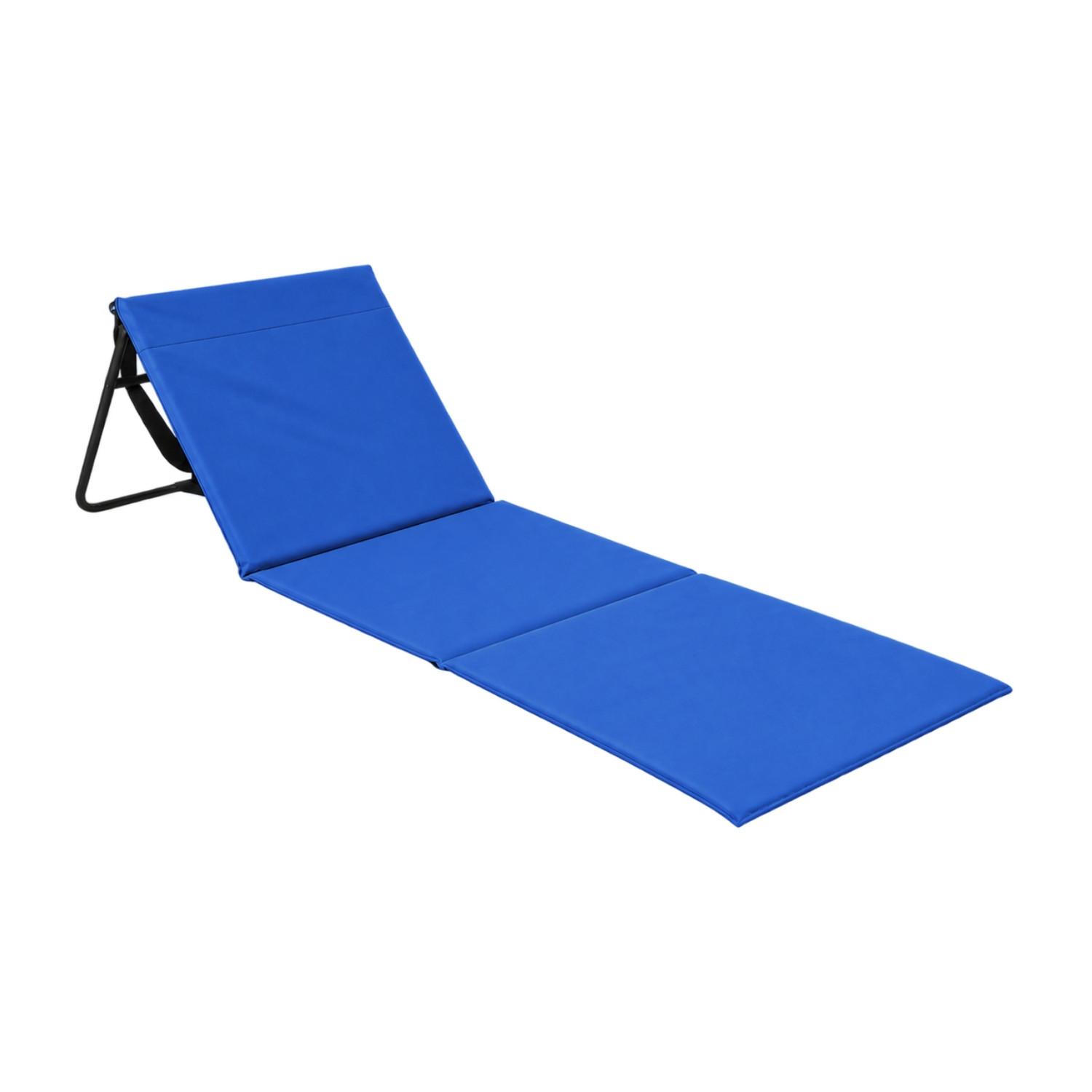 7H SEVEN HOUSE - Esterilla Plegable de Playa Acolchada con Respaldo, Acero y Tela Oxford, Impermeable, Secado Rápido, Diseño Portátil, Bolsillo Trasero, Asa de Transporte, Varios Colores