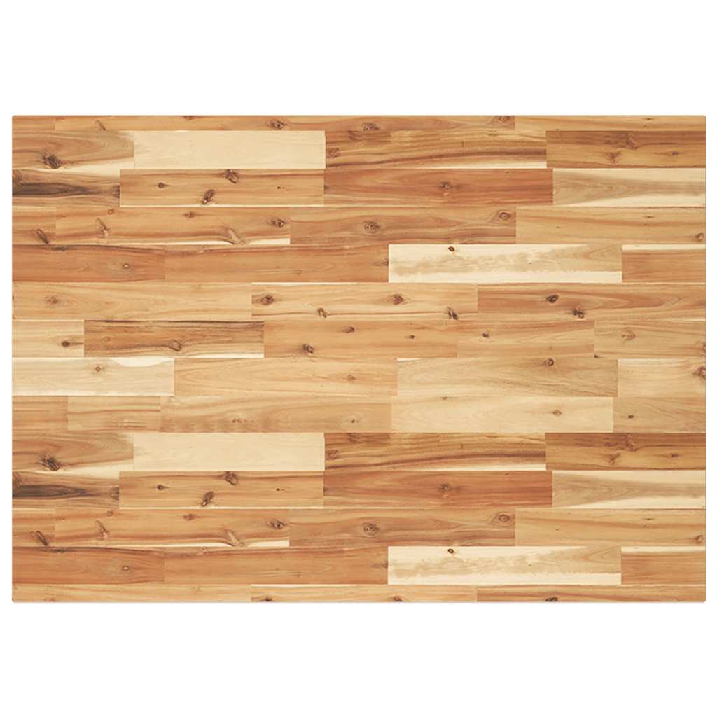 vidaXL Tablero escritorio madera maciza acacia sin tratar 80x70x2 cm en color Marrón oscuro/Natural | estructura resistente ideal para salón dormitorio o estudio
