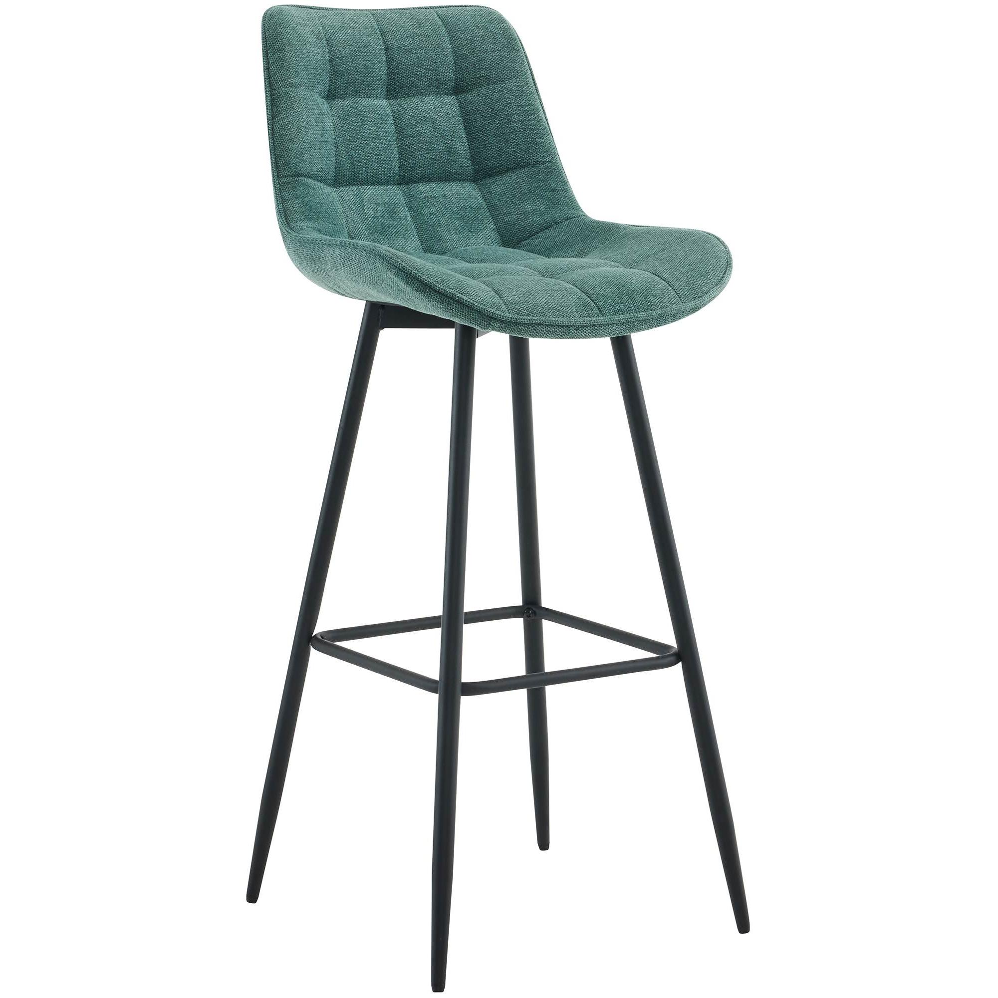 Taburete de bar Dartford Verde,Tela