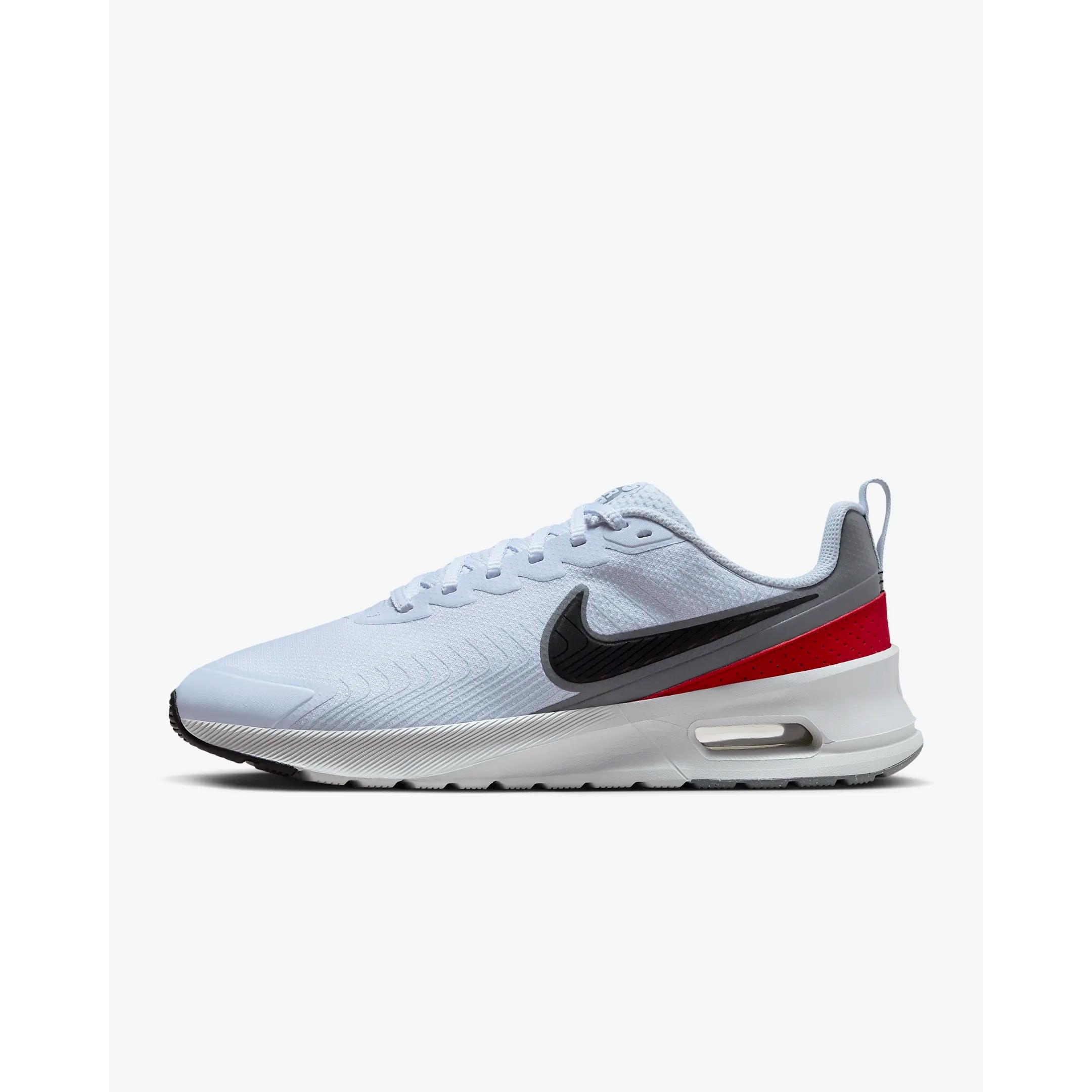 NIKE AIR MAX NUAXIS FD4329 002 Football Grey/Blanco/Gym Red/Negro