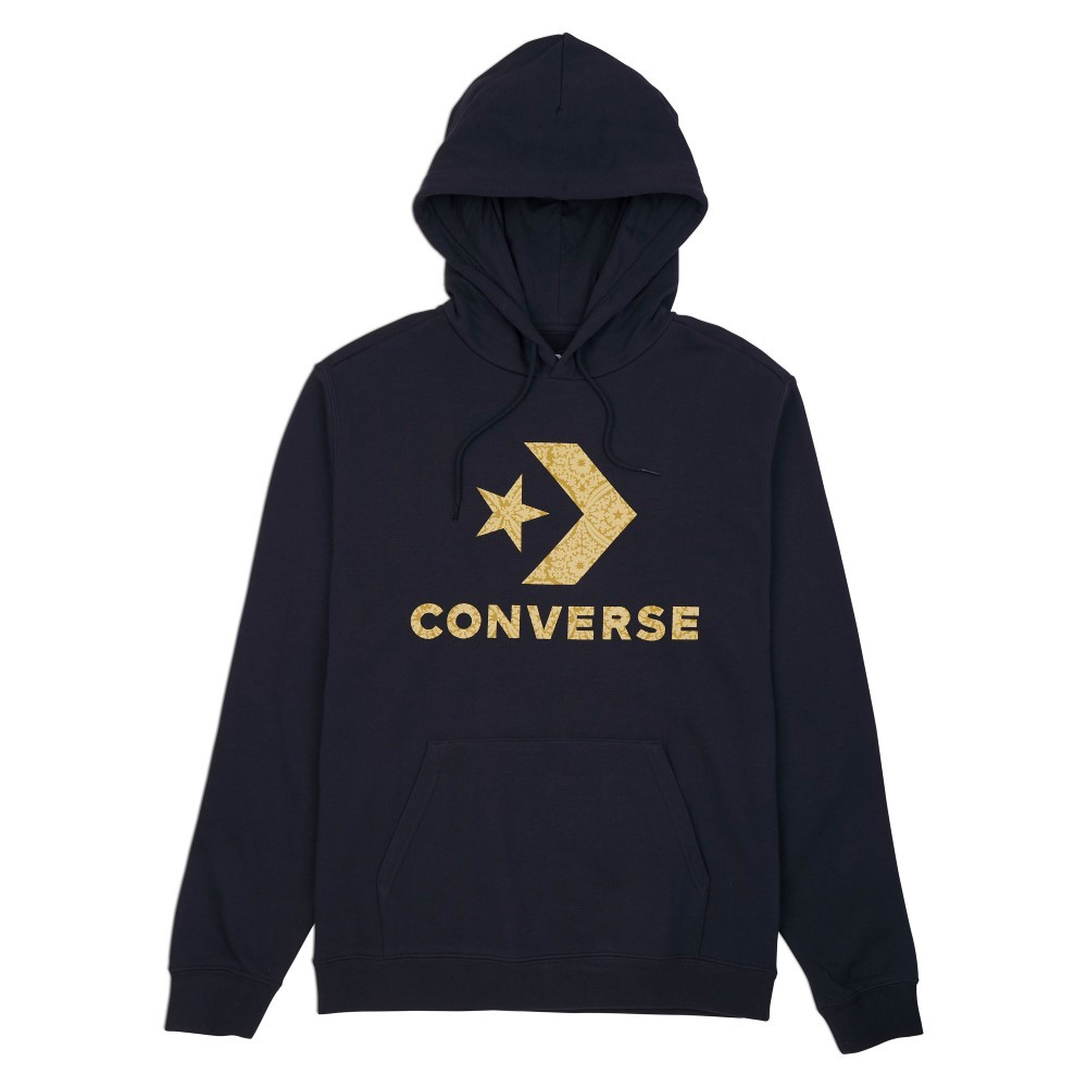 Sudadera Converse Star Chevron Negro Hoodie 10025911-A02