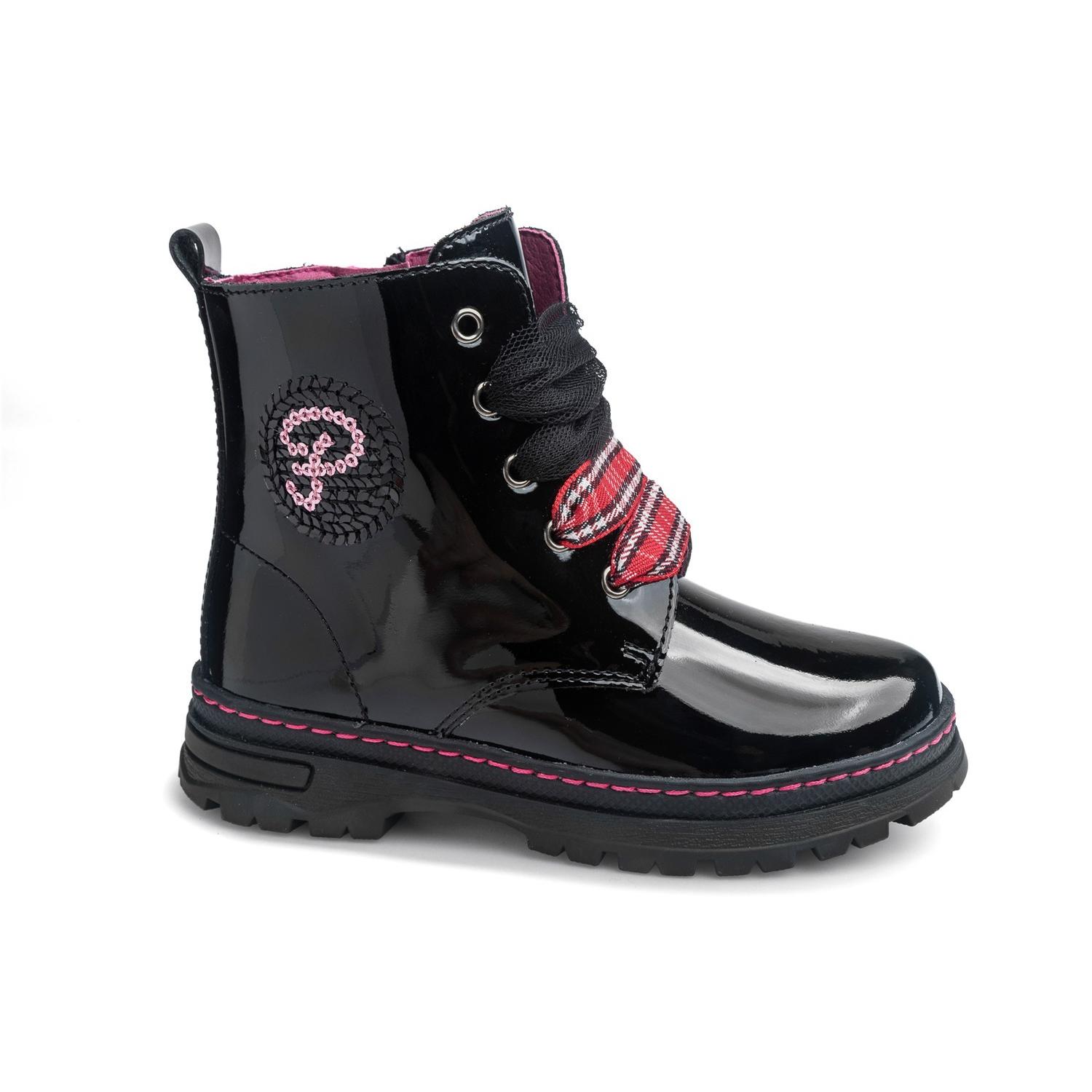 Pablosky - Botines con cremallera para niñas en color negro, calzado infantil resistente y cómodo para uso diario