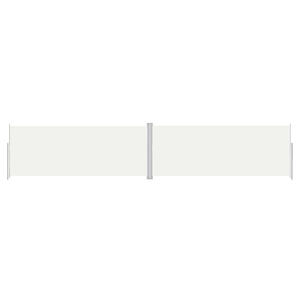 vidaXL Toldo lateral retráctil crema 200x1000 cm