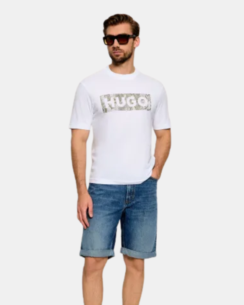 HUGO 50566041 NERPIENT Camisetas Manga corta Hombre Blanco