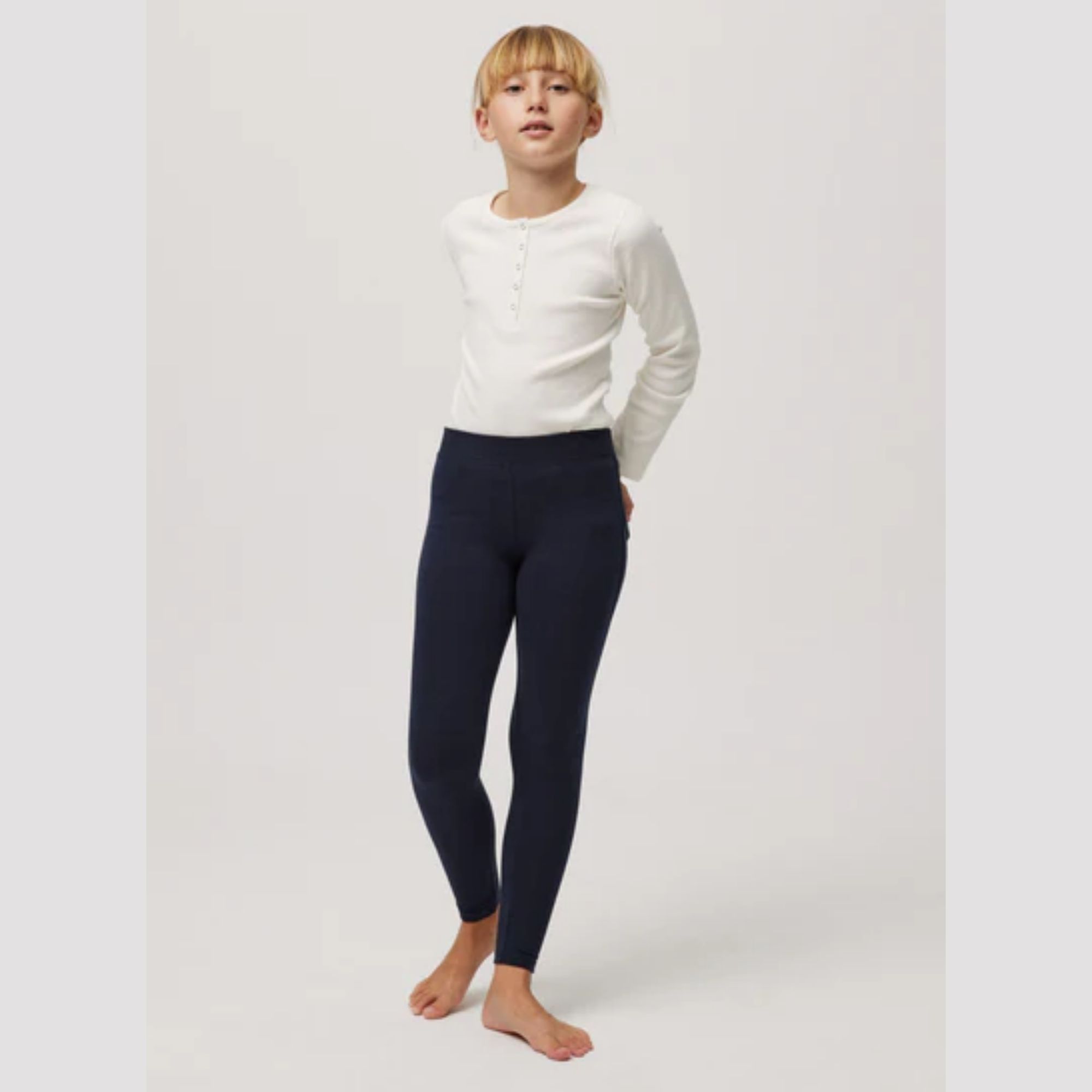 Ysabel Mora - Leggings básicos de niña marino