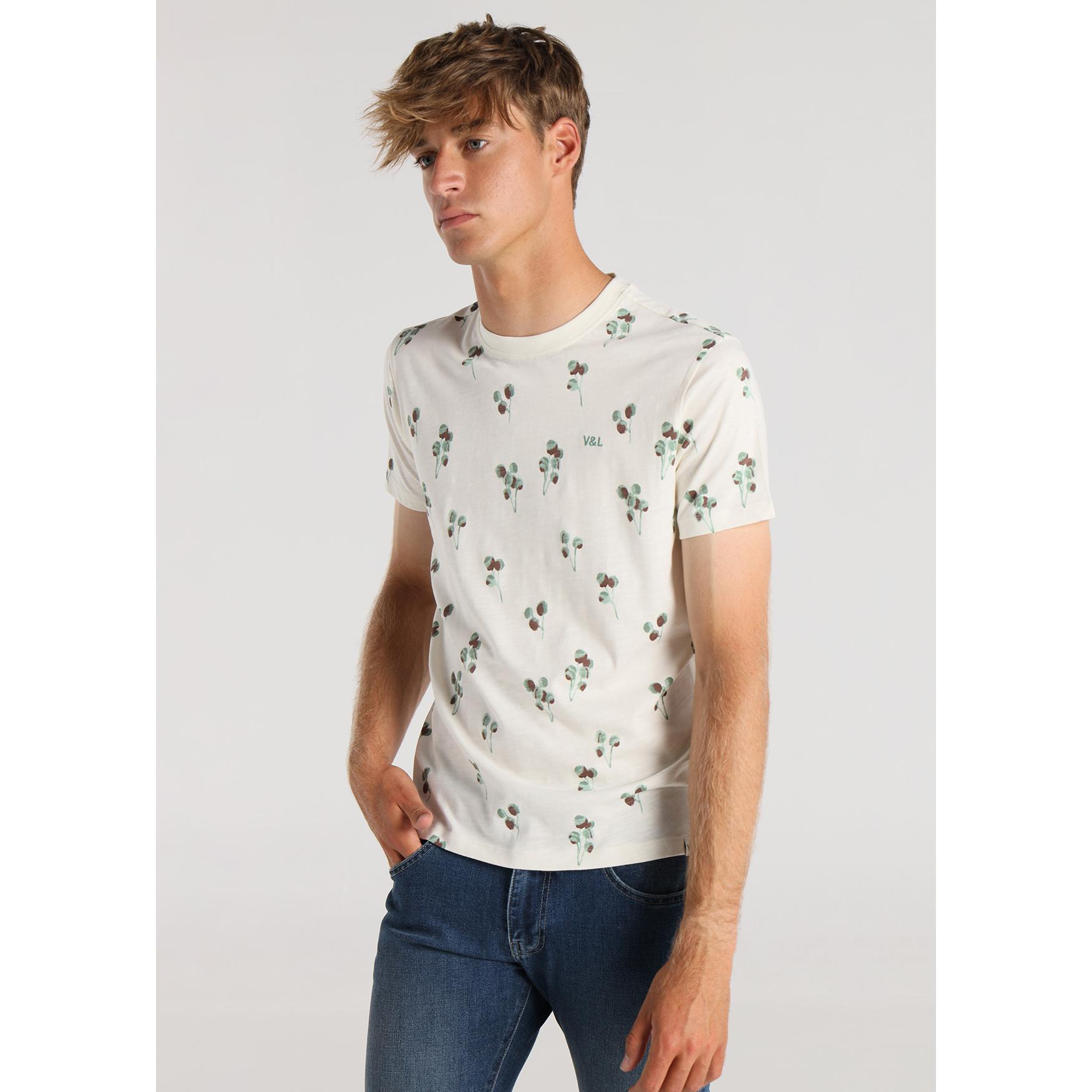 Victorio & Lucchino - Camiseta Estampada Algodón Beige