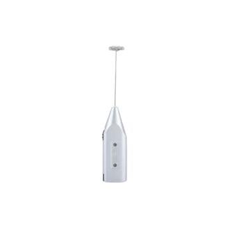 CA Espumador de leche eléctrico de mano, mini agitador de mano, funciona con pilas, mezclador de bebidas de acero inoxidable y mini espumador, accesorio de cocina para café matcha