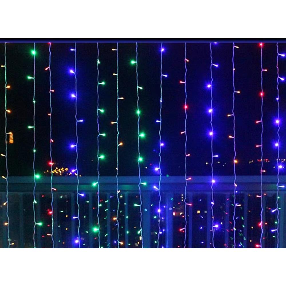 Cortina de Luces LED de Navidad – 100 / 200 / 300 / 400 LED – 8 Funciones – Cable Transparente – IP44 Interior y Exterior - Kmt Style