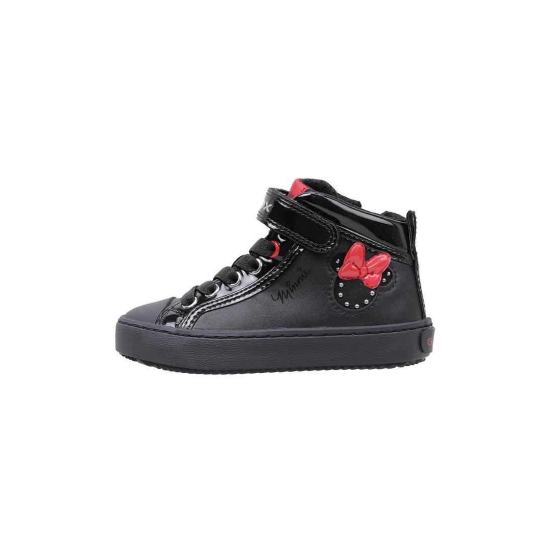 Geox J KALISPERA GIRL B ZAPATILLA DEPORTIVA VELCRO niña Negro