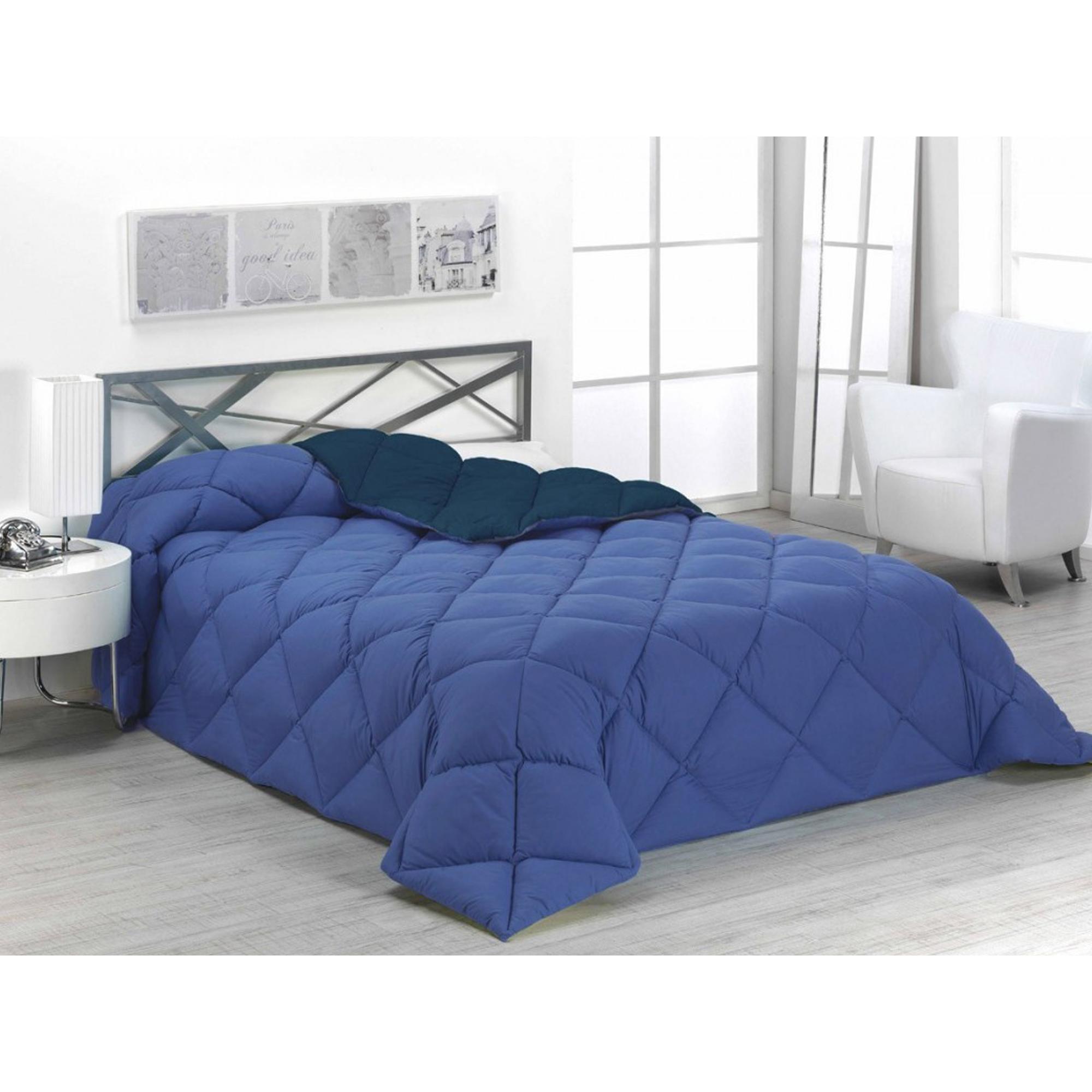 SABANALIA - Edredón nórdico Bicolor de 400 gr/m² Reversible (Disponible en Varios tamaños y Colores) | Tela + Relleno 570 g/m² | Largo extra de 270 cm