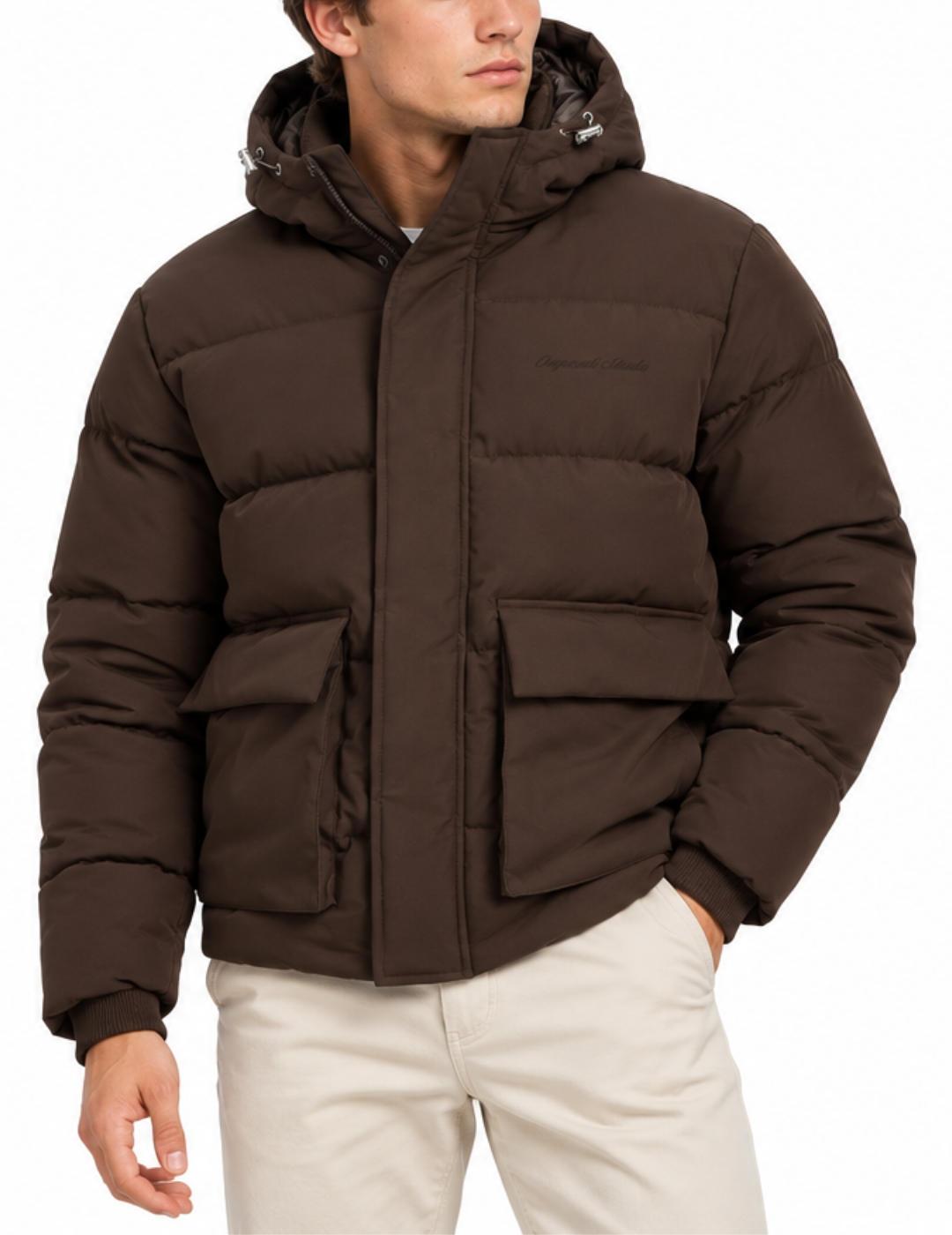 Chaqueta Jack&Jones Norrebro marrón guateada para hombre