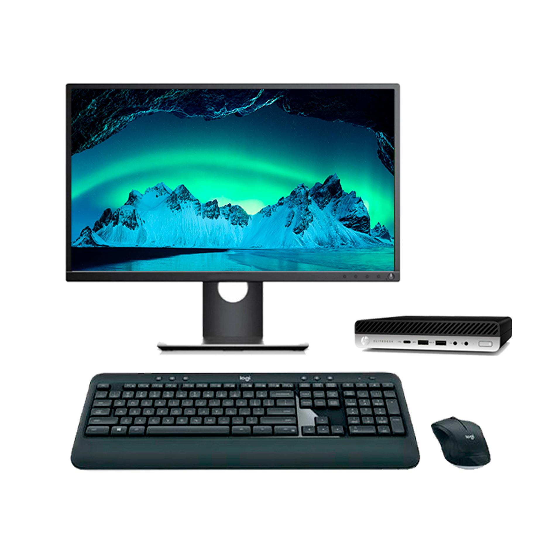 Ordenador Hp EliteDesk 800 G5 Mini PC, Core i5-9600 3,1 GHz , 256 Gb NVME, Monitor 22" Windows 11 Pro