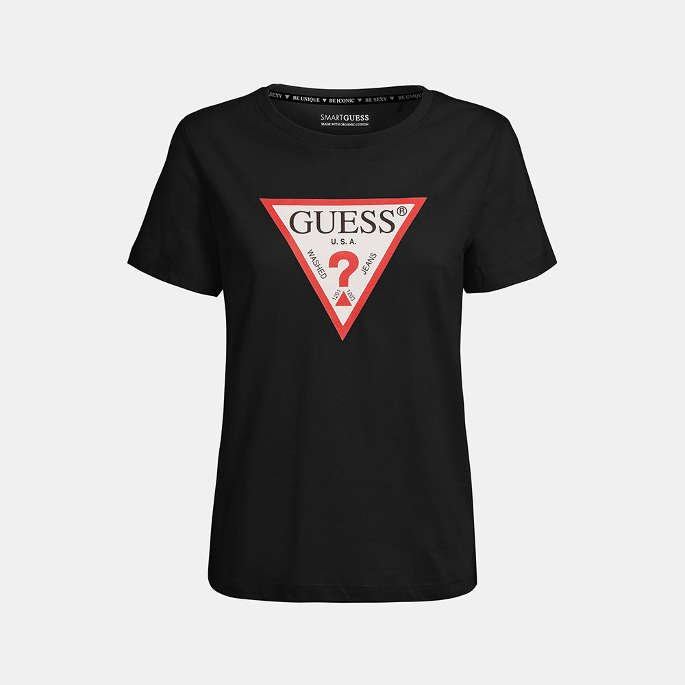 Guess  Camiseta Negro W1YI1B I3Z11-JBLK , para Mujer