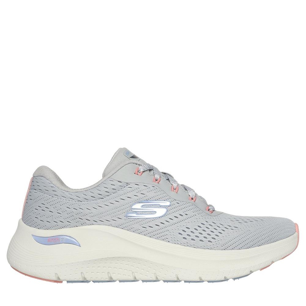 Cómoda  Deportiva mujer Skechers ARCH FIT 2.0 - BIG LEAGUE de tejido adaptable. Plantilla Arch Fit, distribuye la presión a través del arco, mejora la estabilidad Altura Tacón bajo (1-3 cm) Referencia 150051-LGMT