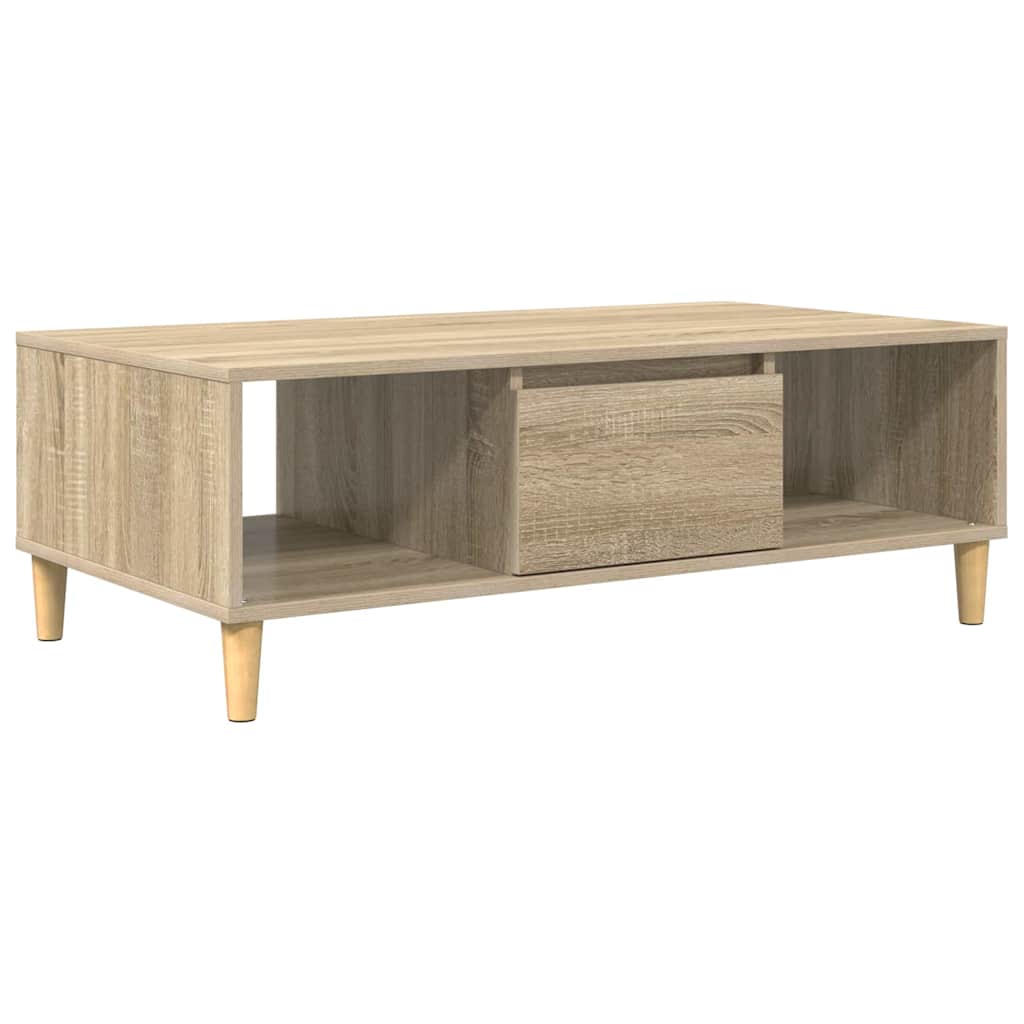 vidaXL Mesa de Café Madera vieja 102 x 55 x 35 cm Madera de ingeniería Multicolor