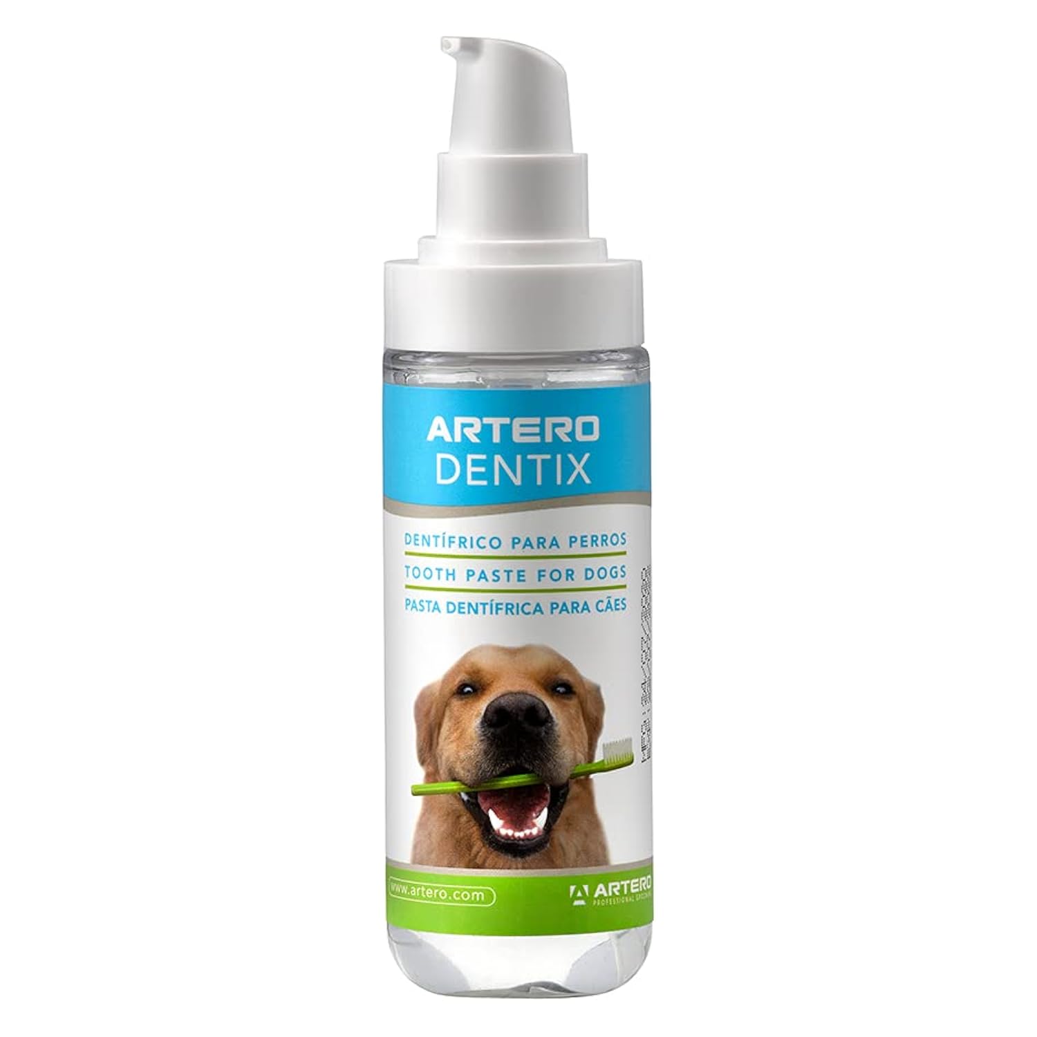 Artero Dentix pasta de dientes para perros en gel con árbol del té, aplicación con dedal, placa y mal aliento