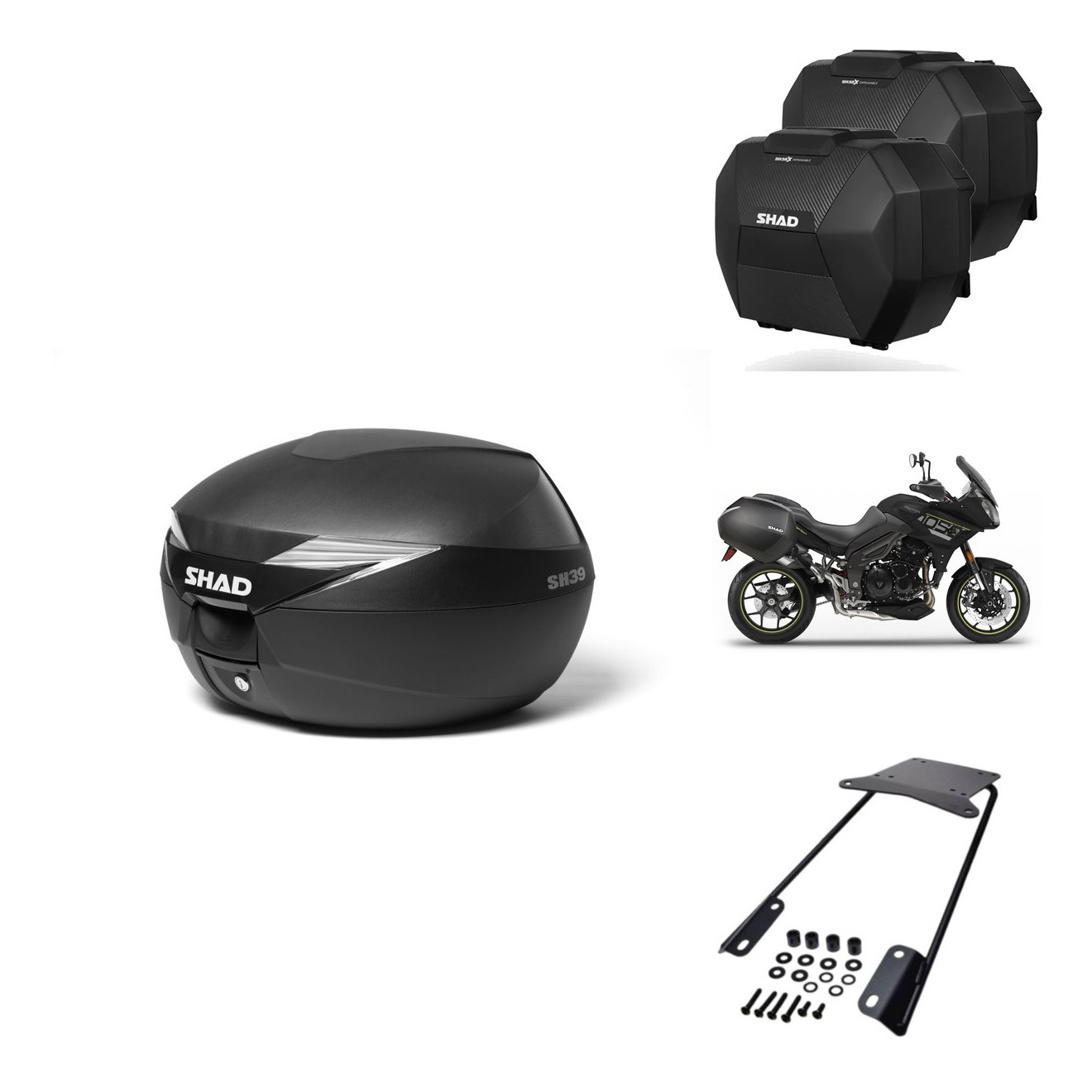 Maletas Sh38x Carbon + Herraje Baul + He KIT-573949
