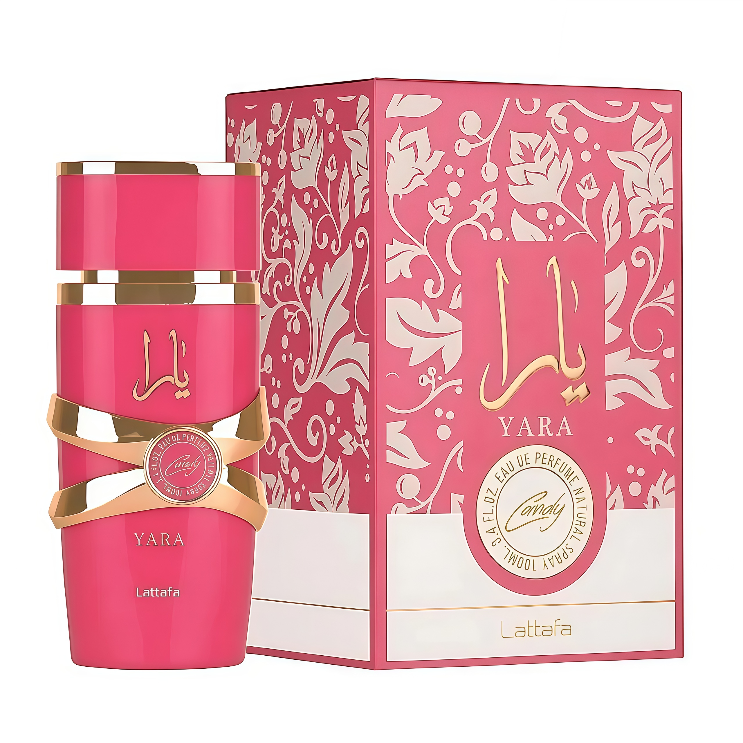 Yara Candy Lattafa 100Ml Perfume Árabe  Dulce Y Seductor Para Mujer . Fragancia Concentrada , Olor Duradero, Dulce Aroma Con Una Mezcla A Golosinas, F