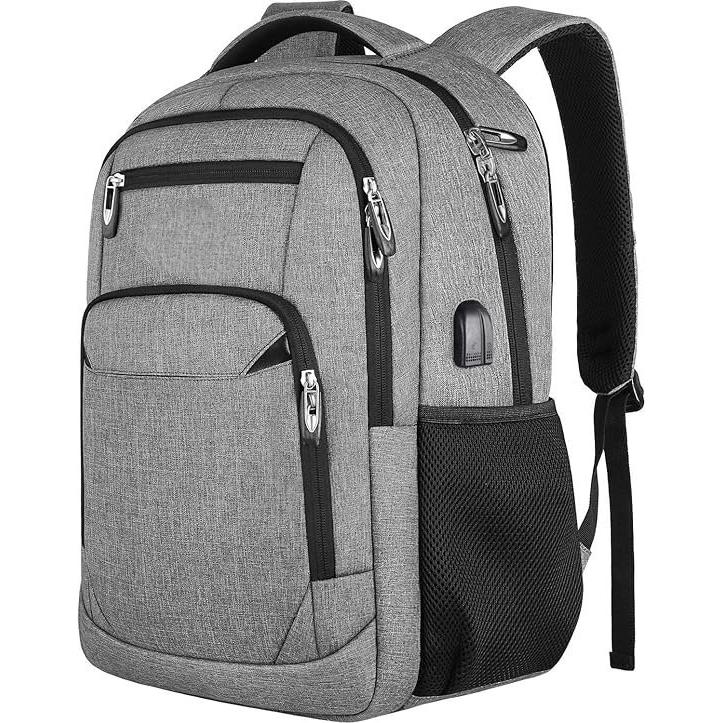 TK Mochila para hombres, niños, niñas, mochila de escuela secundaria, compartimento para computadora con puerto de carga USB