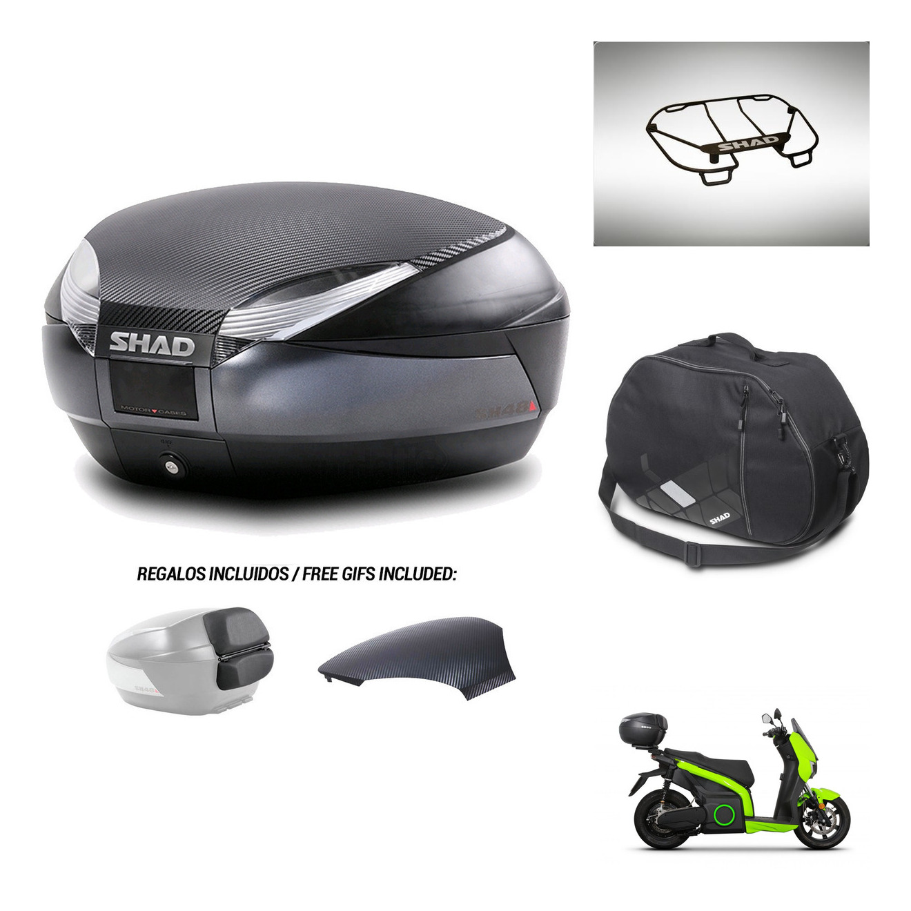 Baul Trasero + Accesorios + Herraje Montaje Sh48 KIT-241669