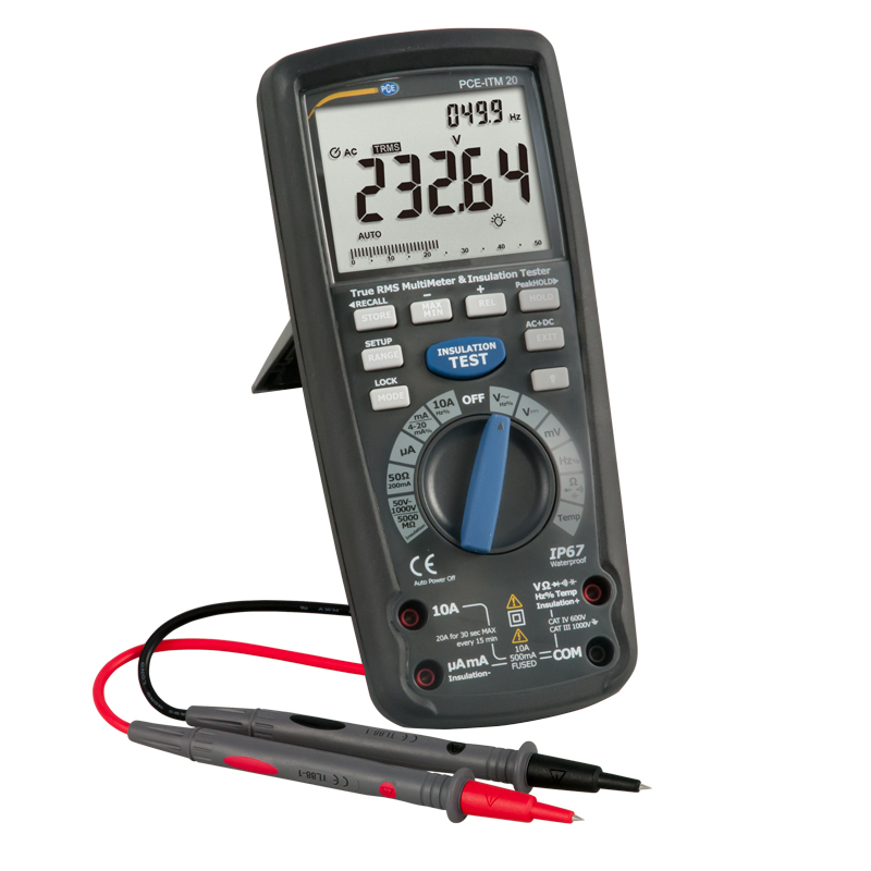Óhmetro PCE IT100 - Indicador de Pesaje PCE-N50F - Pantalla LCD - 1600 Hz - Modbus Serial