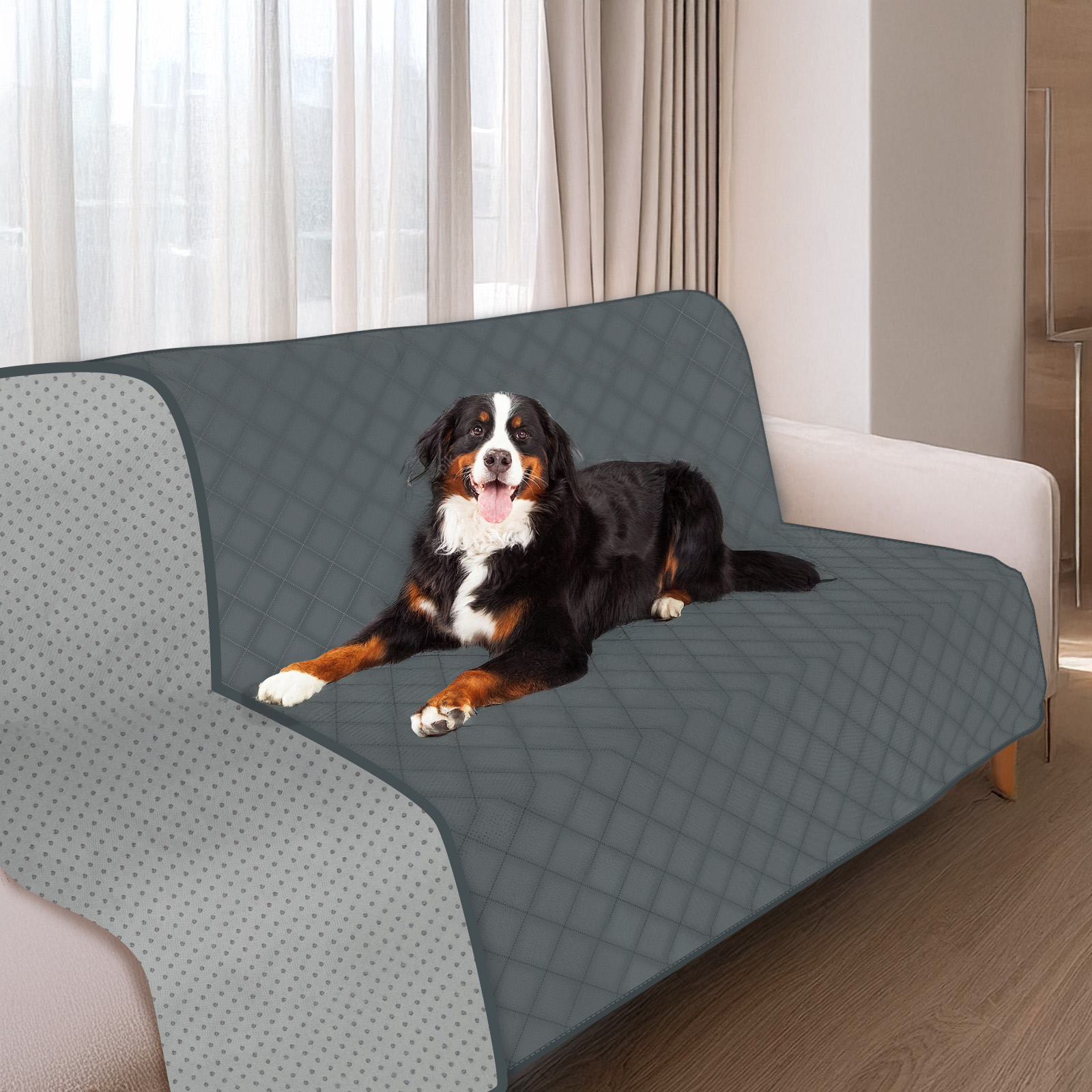 Nobleza - Funda de Sofá Impermeable para Cama de Perro, Manta para Mascotas para Sofá y Cama, Protección de Muebles, Lavable y Antideslizante
