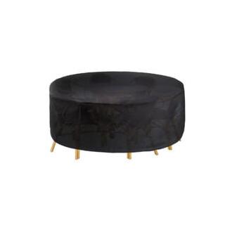 CA Sollbry - Funda para mesa de jardín redonda, impermeable, para exteriores, 120 x 75 cm