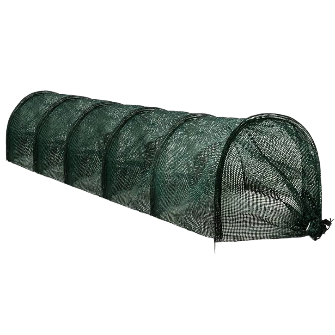 Cobertor de malla sombreadora portátil 2 en 1 para invernadero, de 3 metros de largo, con liberación rápida para túneles de jardín(300*45*45CM)