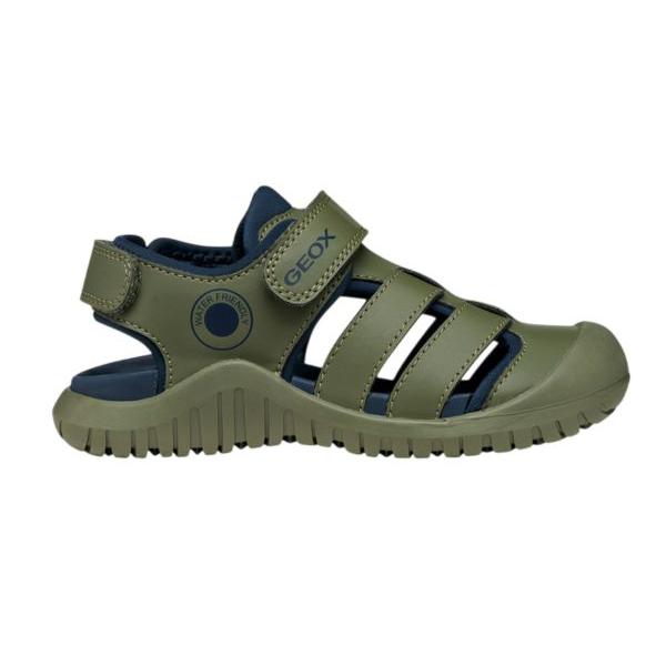 Geox, sandalias de punteras cerradas para niños y niñas. Cierre de banda adherente, resistentes al agua.