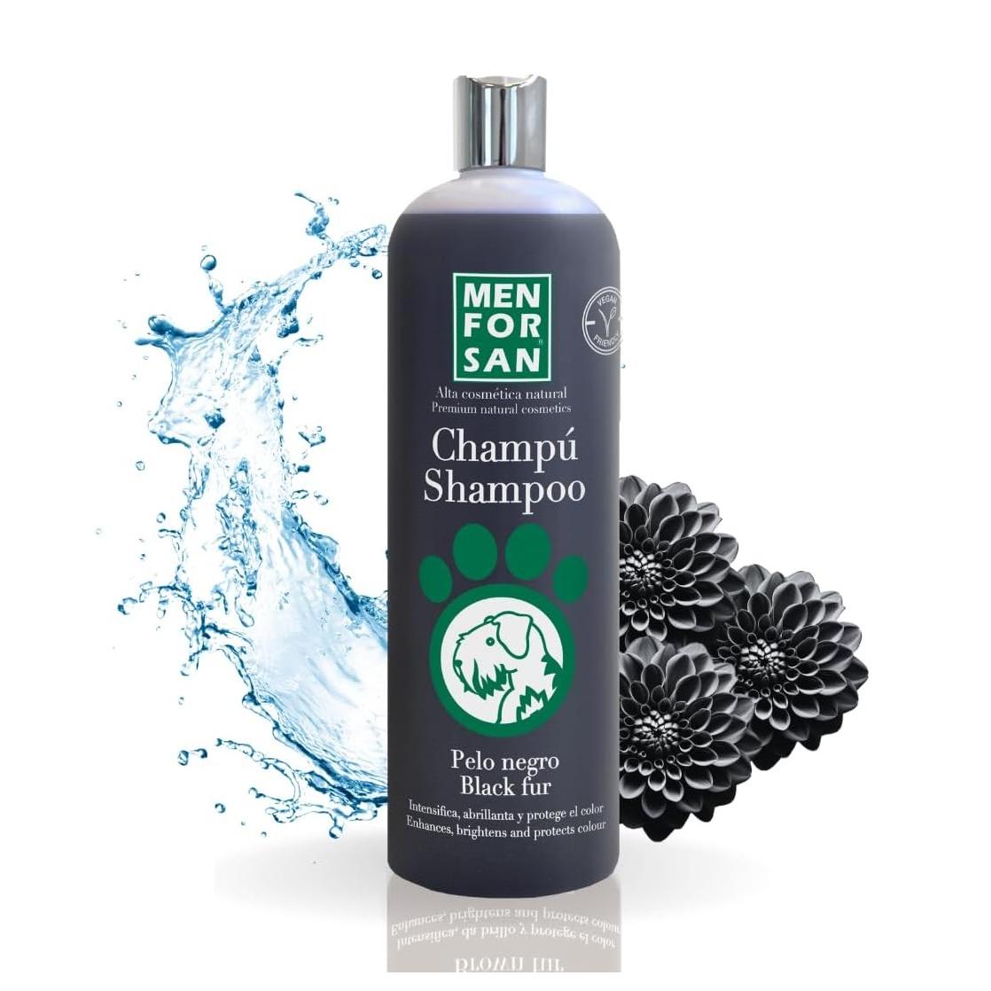 Menforsan Champú Pelo Negro para Perros - 300 ml